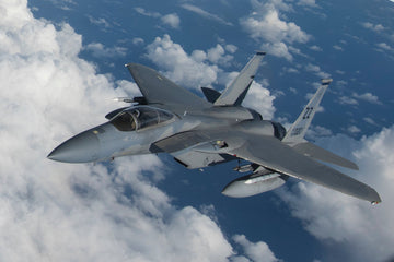 F-15C Eagle above the Mariana Islands during exercise Valiant Shield, photographed by the U.S. Air Force