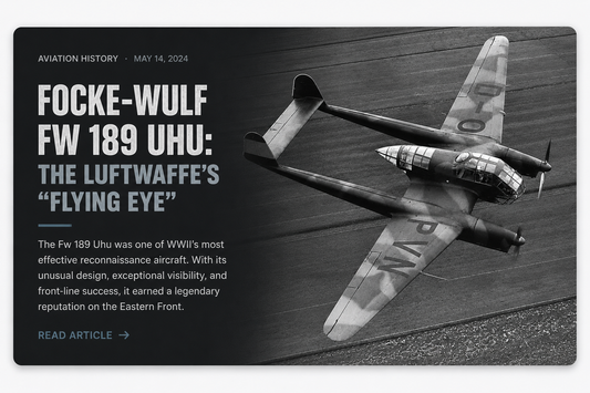 The Focke-Wulf Fw 189 Uhu: The "Flying Eye" of the Eastern Front